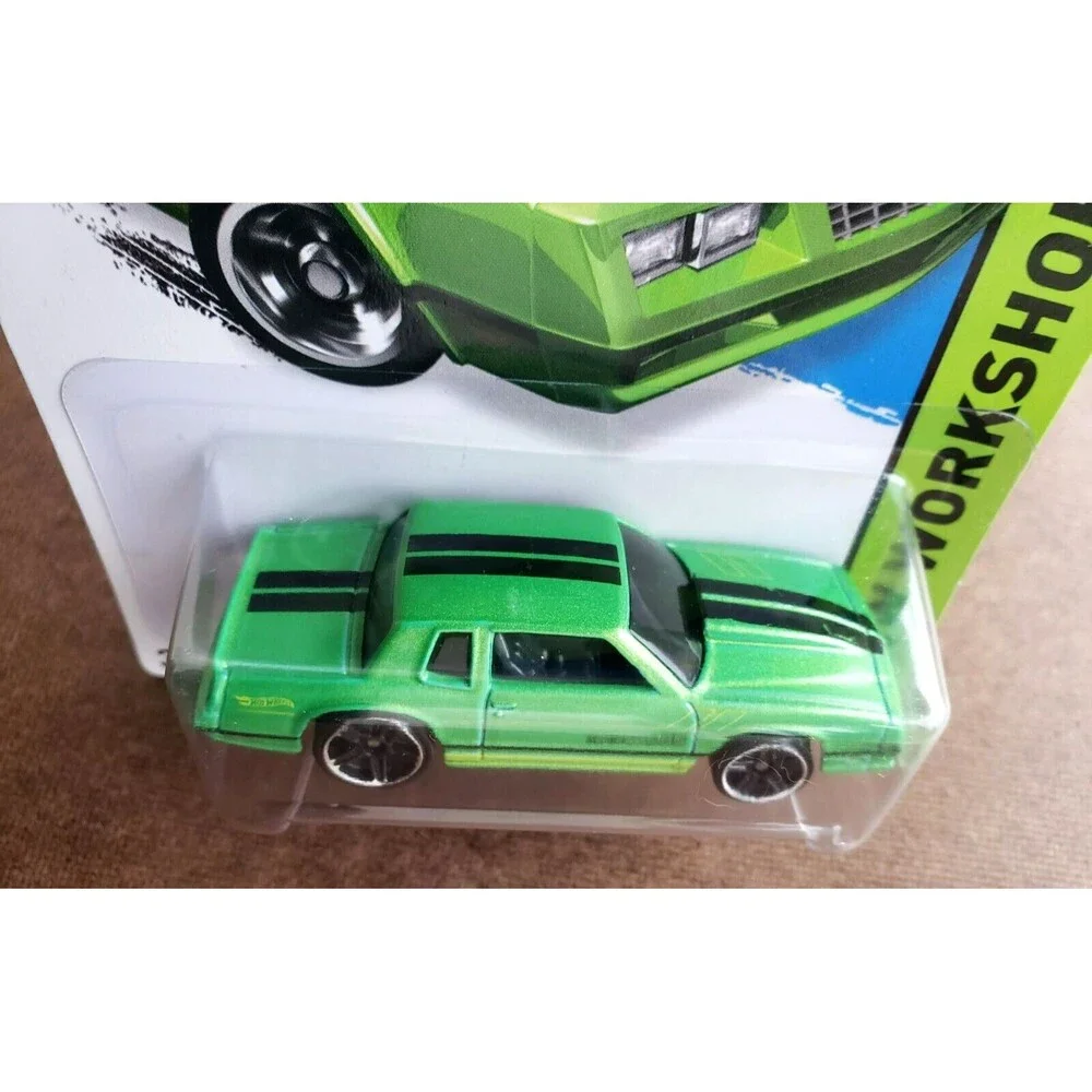 2015 Hot Wheels '86 MONTE CARLO Green HW Workshop Muscle Mania 230/250 Black PR5